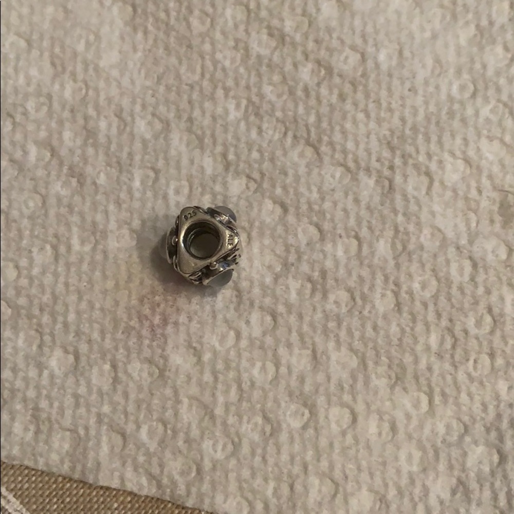 Authentic pandora moonstone charm